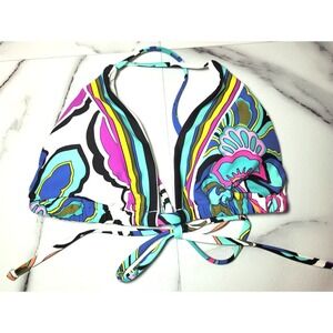 Trina Turk 'Mandalay' Crossback Tri-Slider Removeable Pad Bikini Top 6 Resort